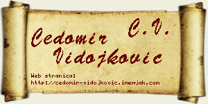 Čedomir Vidojković vizit kartica